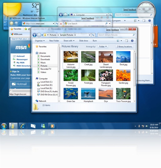 Windows 7's User Interface - News - DMXzone.COM