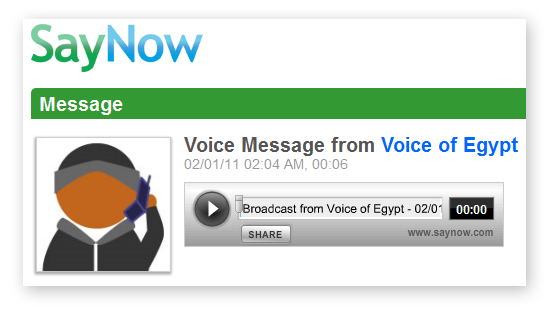 Google SayNow Voice of Egypt