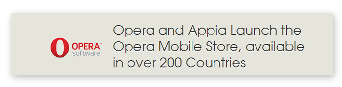 Opera Mobile Store Appia