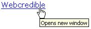 Webcredible - Opens new window